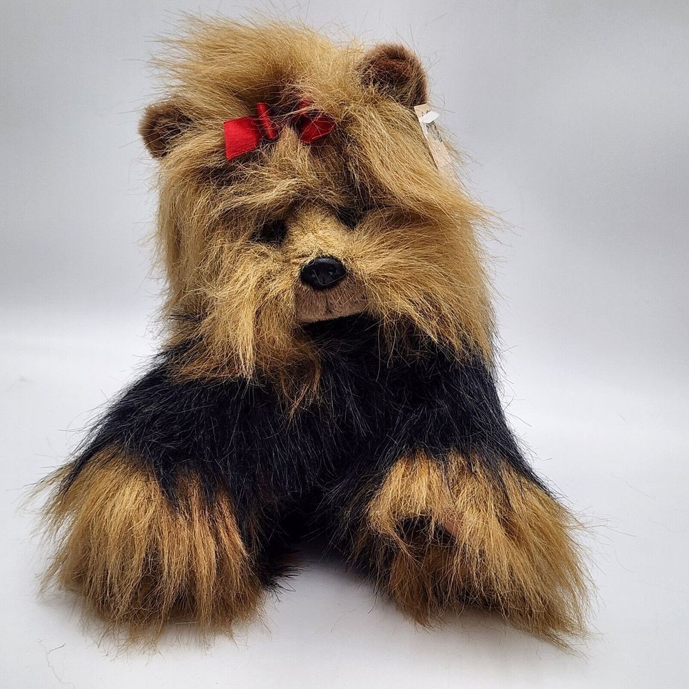 TY Yappie Yorkshire‎ Terrier Yorkie Plush Puppy 1997 10" Soft Floppy Dog